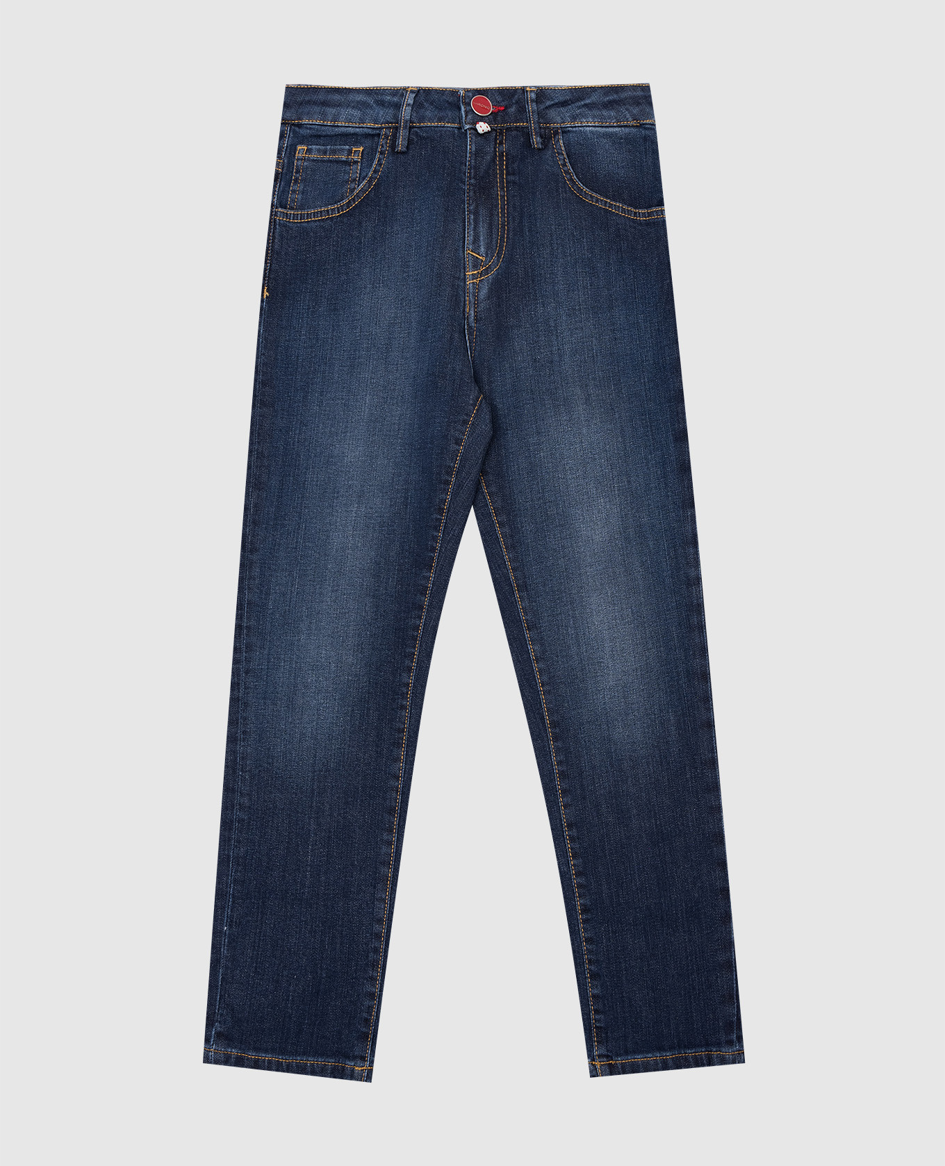 

Children's blue jeans with a distressed effect Little Baronio