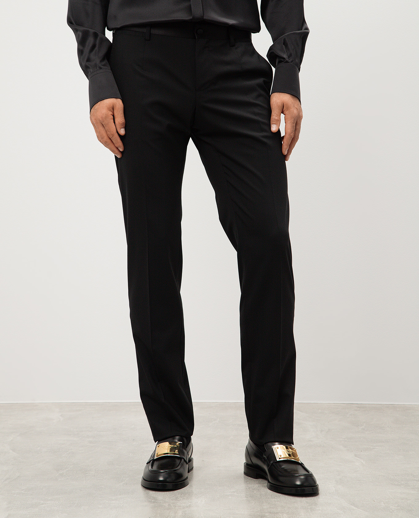 

Black pants made of wool and silk Dolce&Gabbana