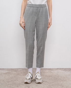 Peserico Gray wool pants A0407203359