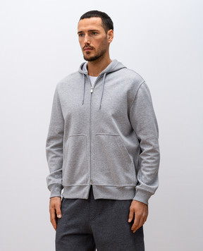 Brunello Cucinelli Grey melange sports jacket MM8319069G