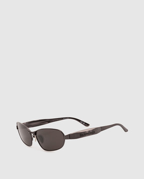 Balenciaga Black Mercury Oval Logo Sunglasses 794315T0005