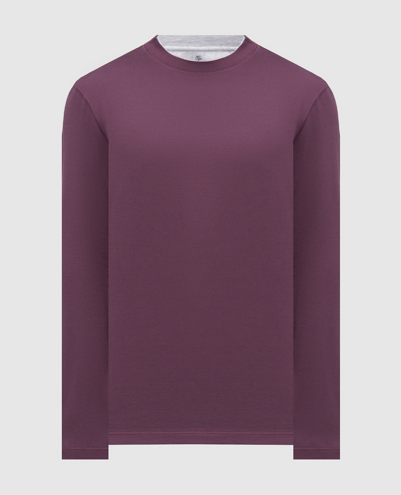 

Purple long-sleeved straight-cut shirt Brunello Cucinelli, Violet
