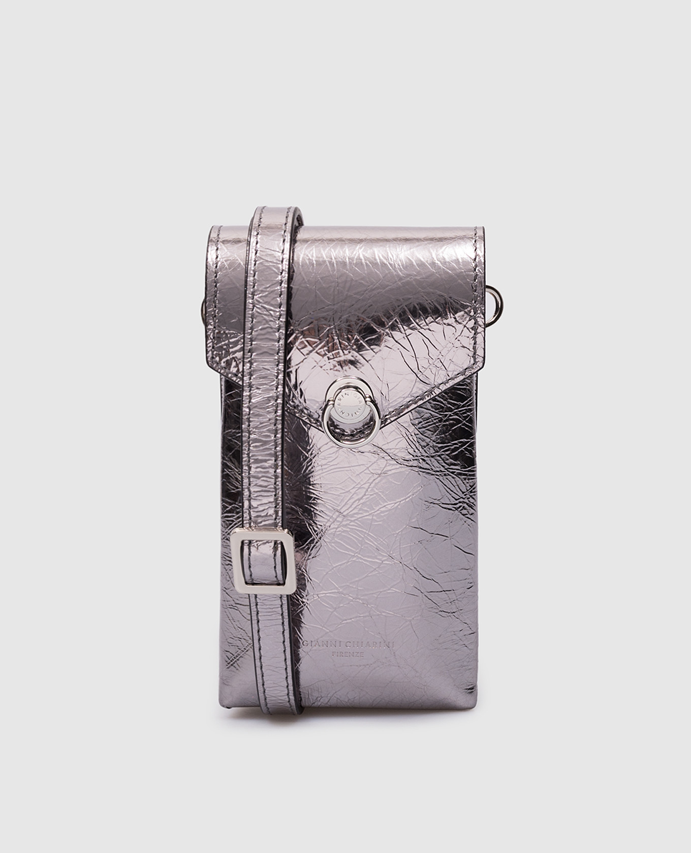 

Corallo silver logo leather bag Gianni Chiarini