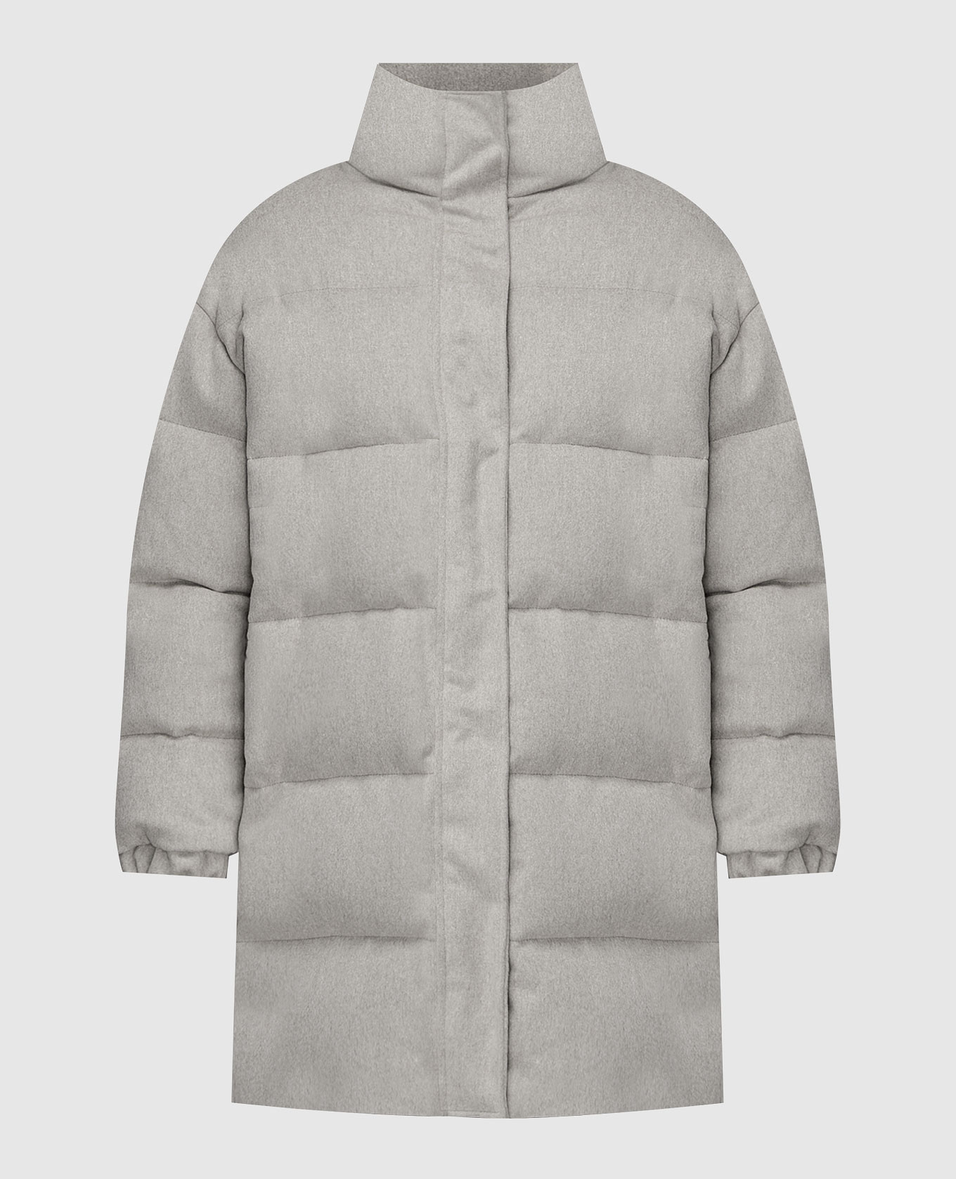 Perugia gray down jacket made of wool simonetta ravizza