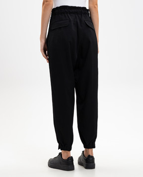 Y`S Yamamoto Black wool pants YLP10100