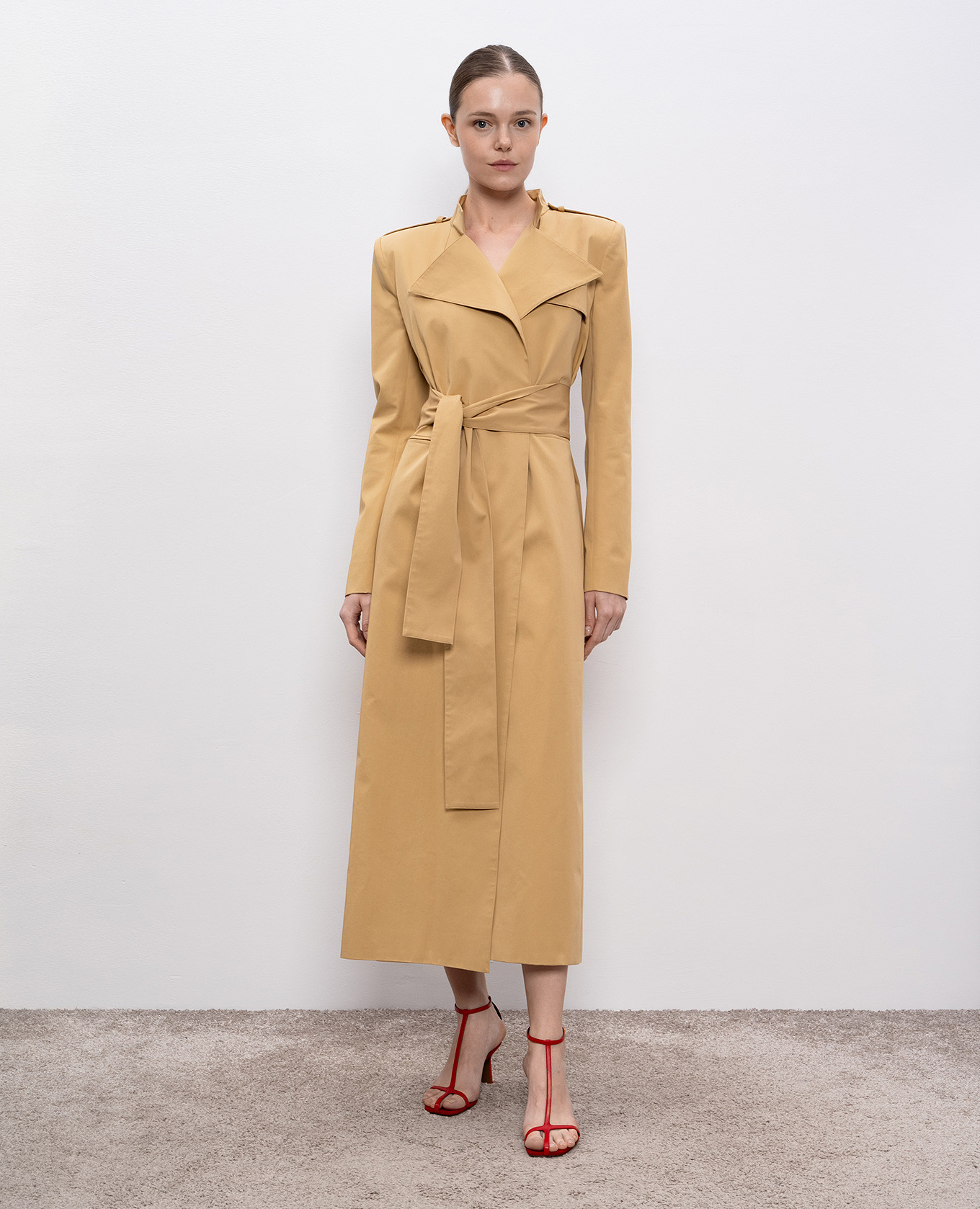 

Beige Maxwell trench coat Khaite