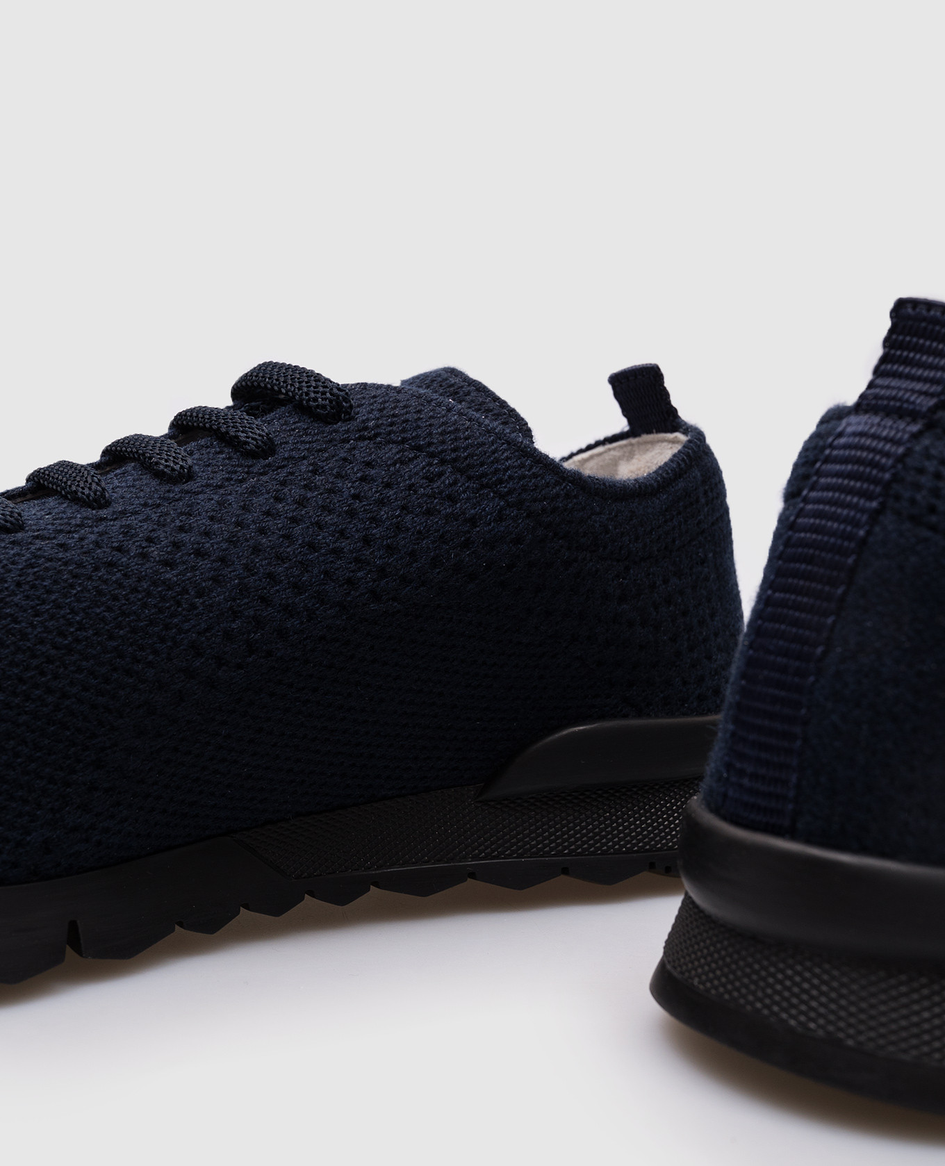 

Blue sneakers with logo Kiton
