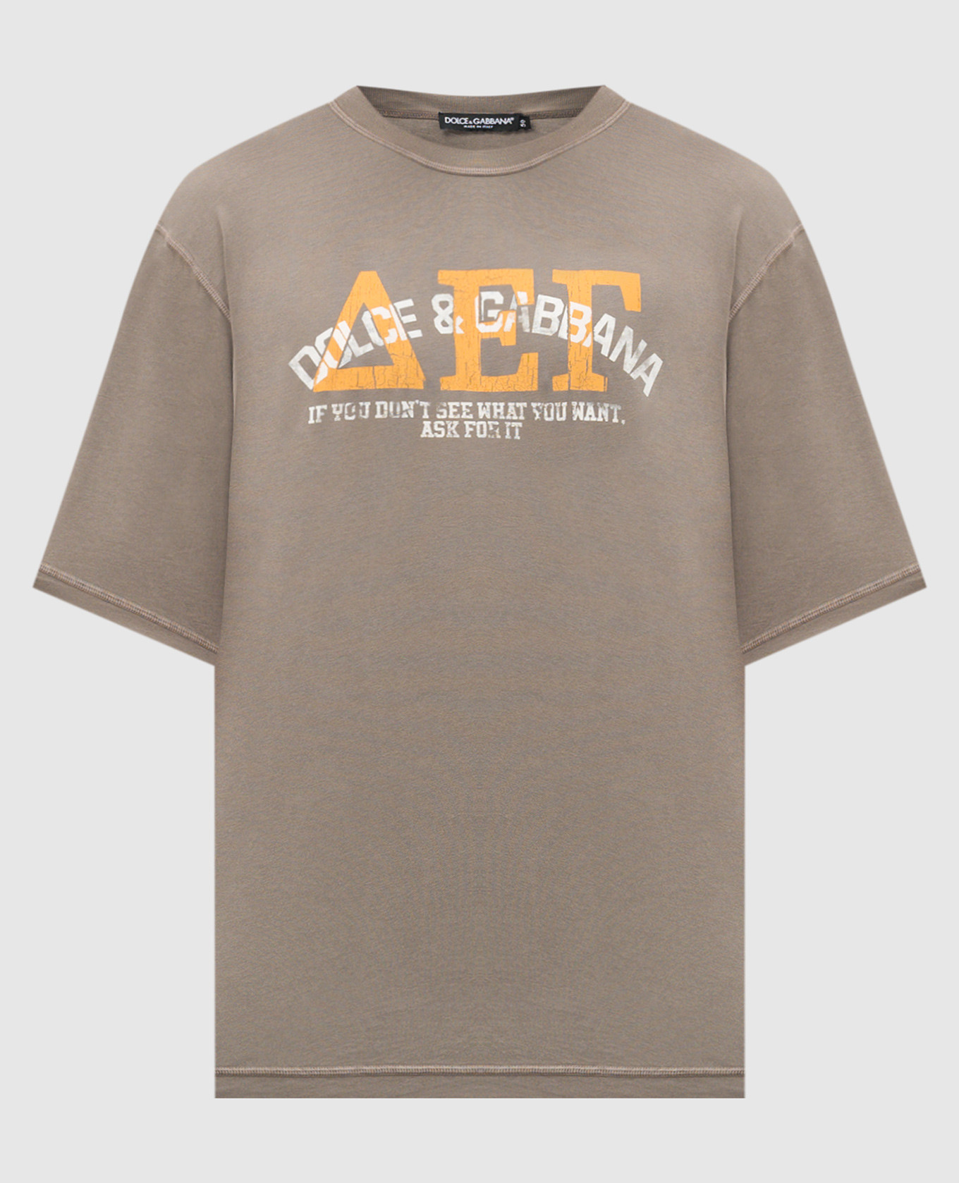 

Gray t-shirt with logo print Dolce&Gabbana, Grey