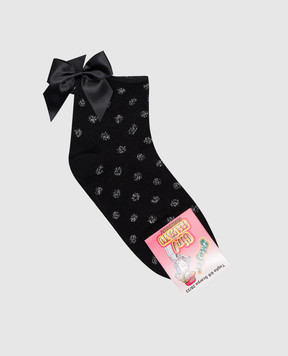 RiminiVeste Children's black polka dot socks RFC4511