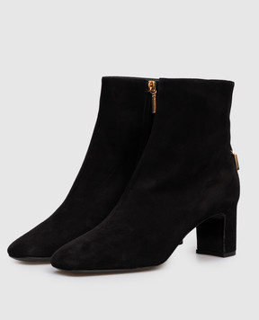 Dolce&Gabbana Black suede ankle boots with logo CT1092A1275
