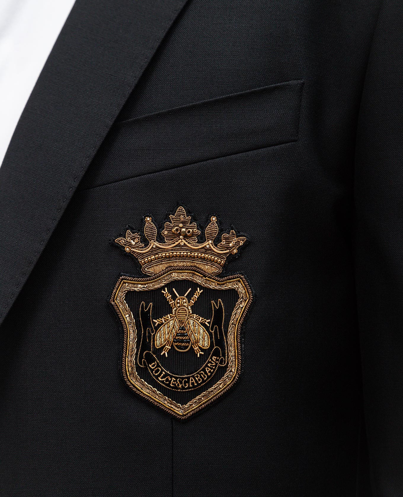 

Black wool and silk Martini jacket Dolce&Gabbana