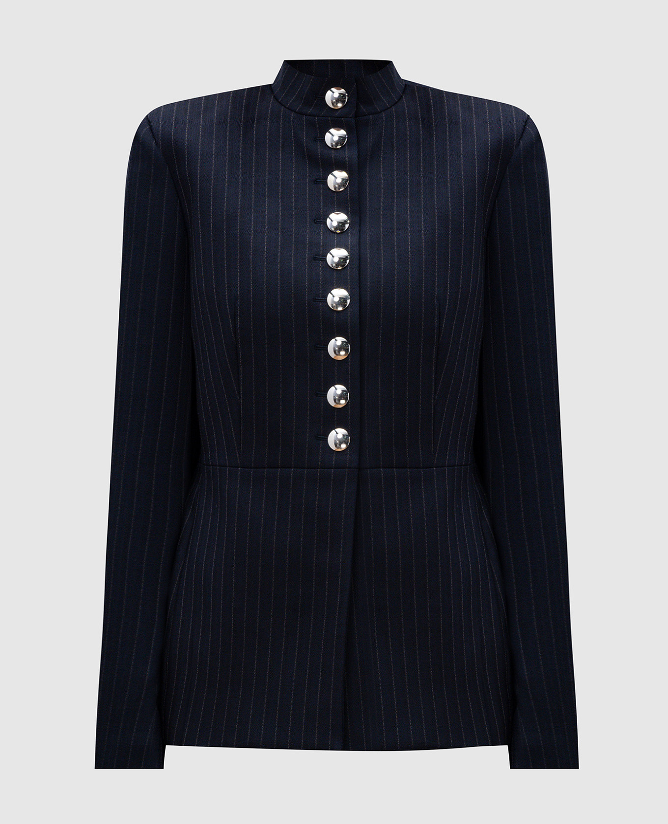 

Samuel blue striped wool jacket Khaite