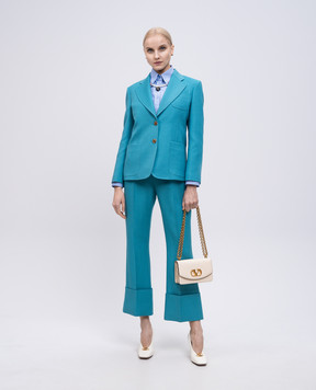 Valentino Blue wool and silk jacket 6B3CE4101CF