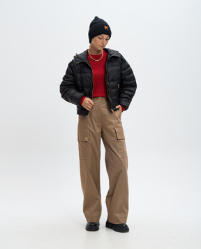 Palm Angels Brown cargo with logo PWCF014F24FAB001