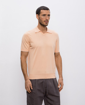 Brunello Cucinelli Orange polo M29800145