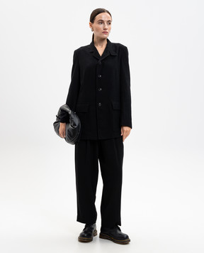 Y`S Yamamoto Black pants with wool YLP06104