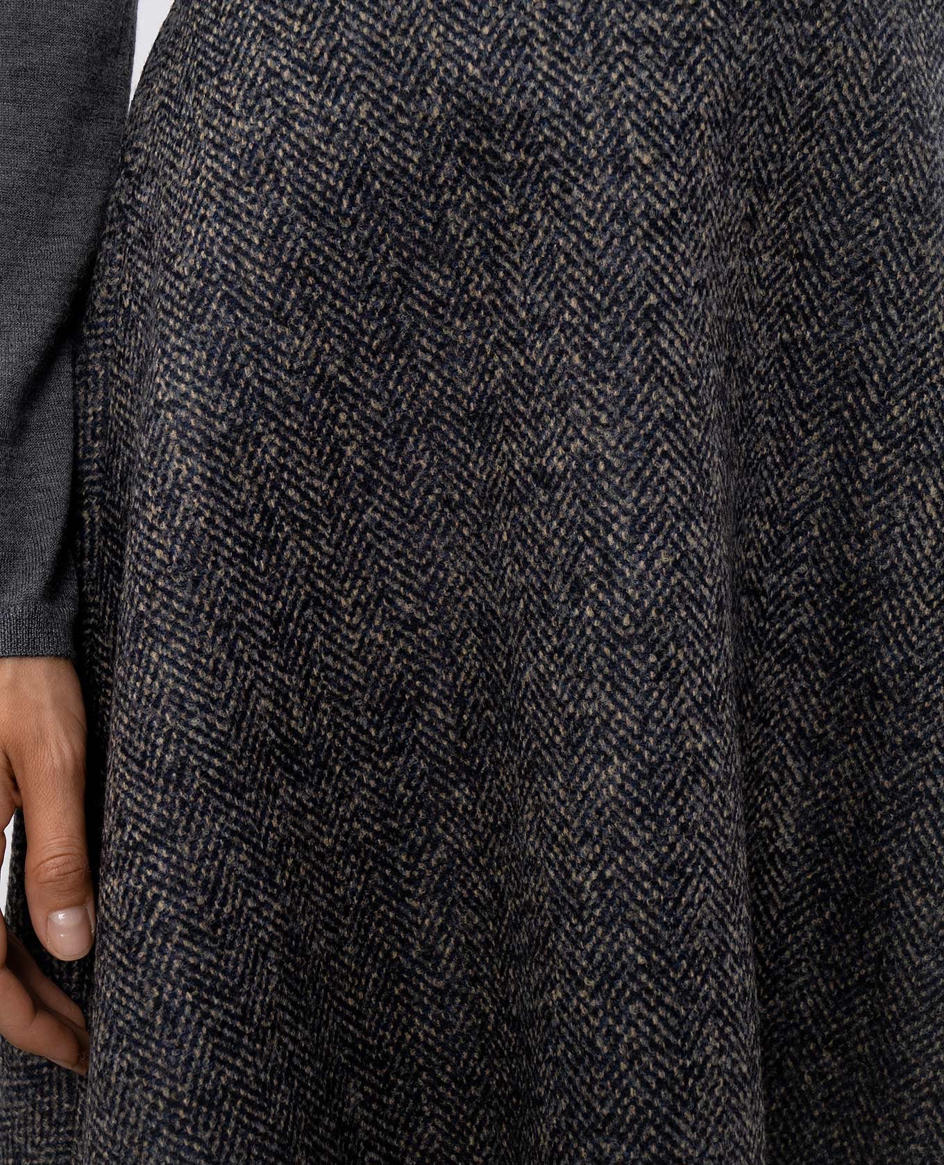 

Gray Circle mini skirt with wool Brunello Cucinelli, Grey