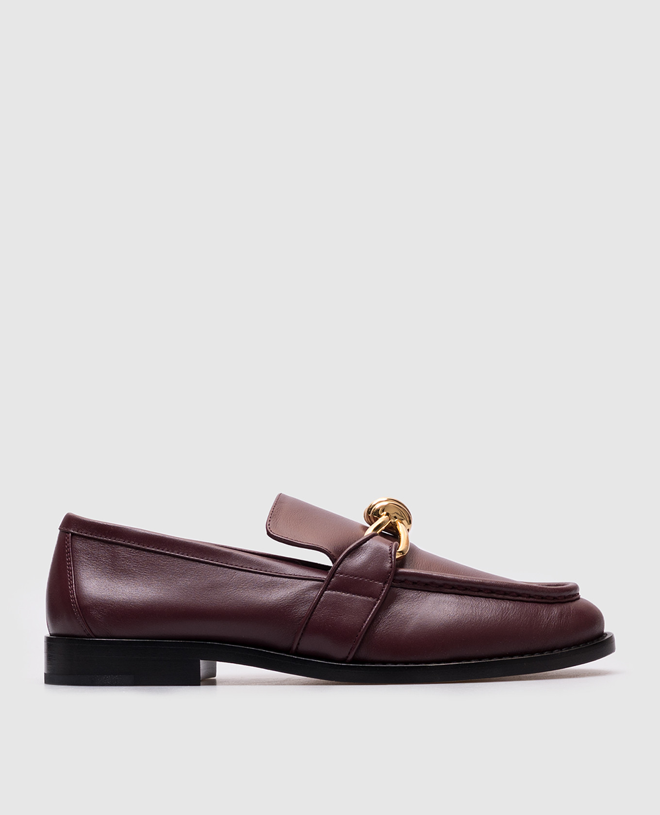 Astaire burgundy leather loafers Bottega Veneta