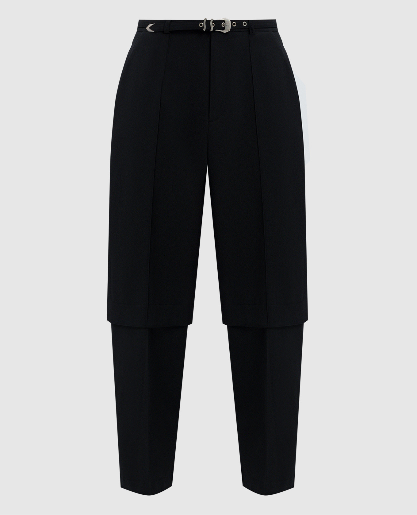 

Puzzle black pants with wool SSHEENA