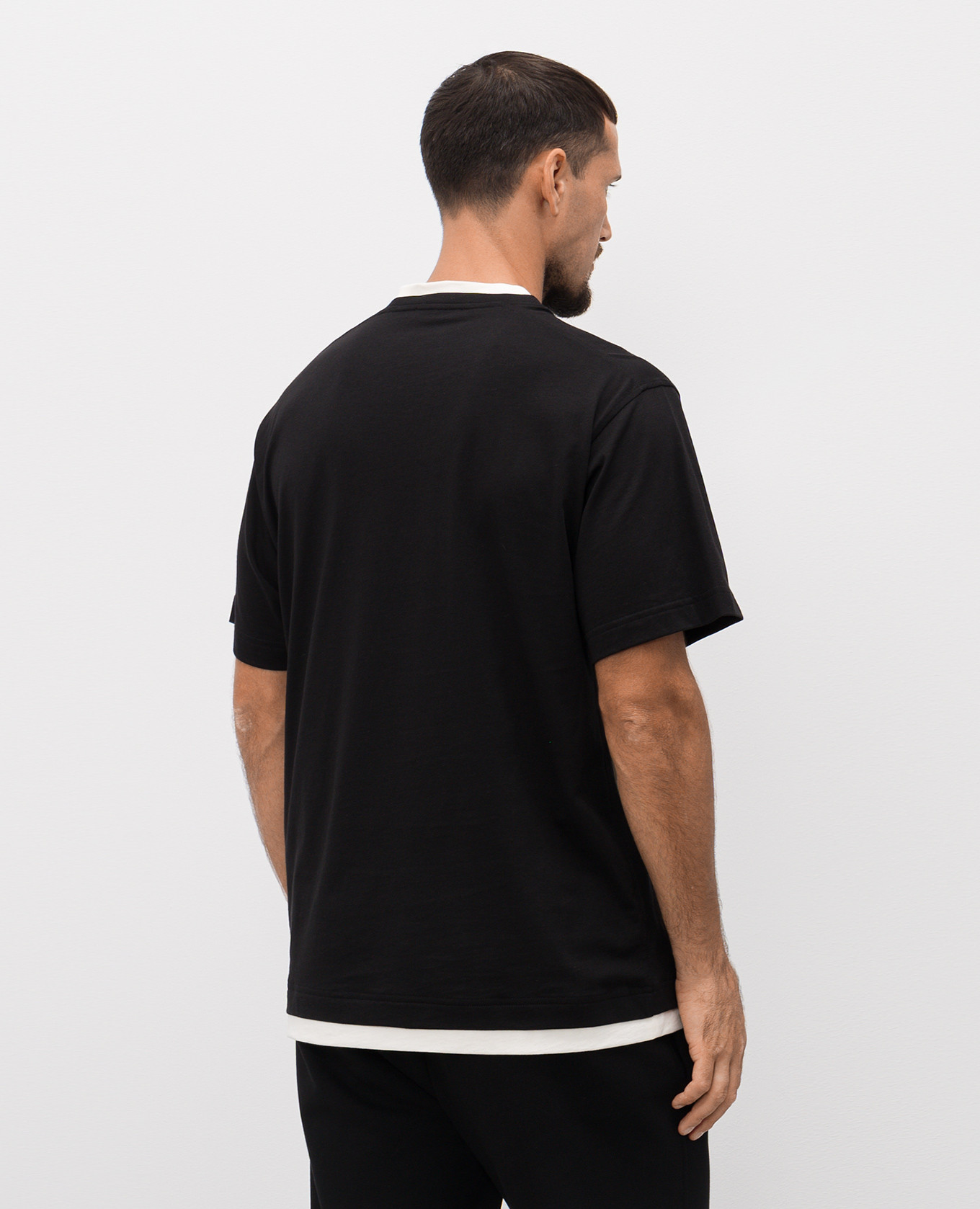 

Black T-shirt with embroidered logo Dolce&Gabbana