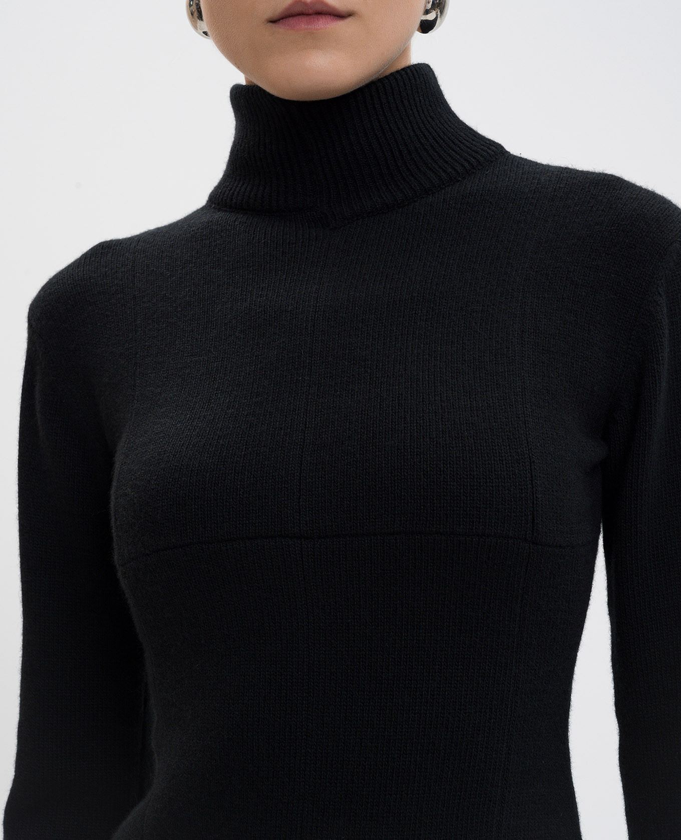 

Black wool and cashmere mini dress Vetements