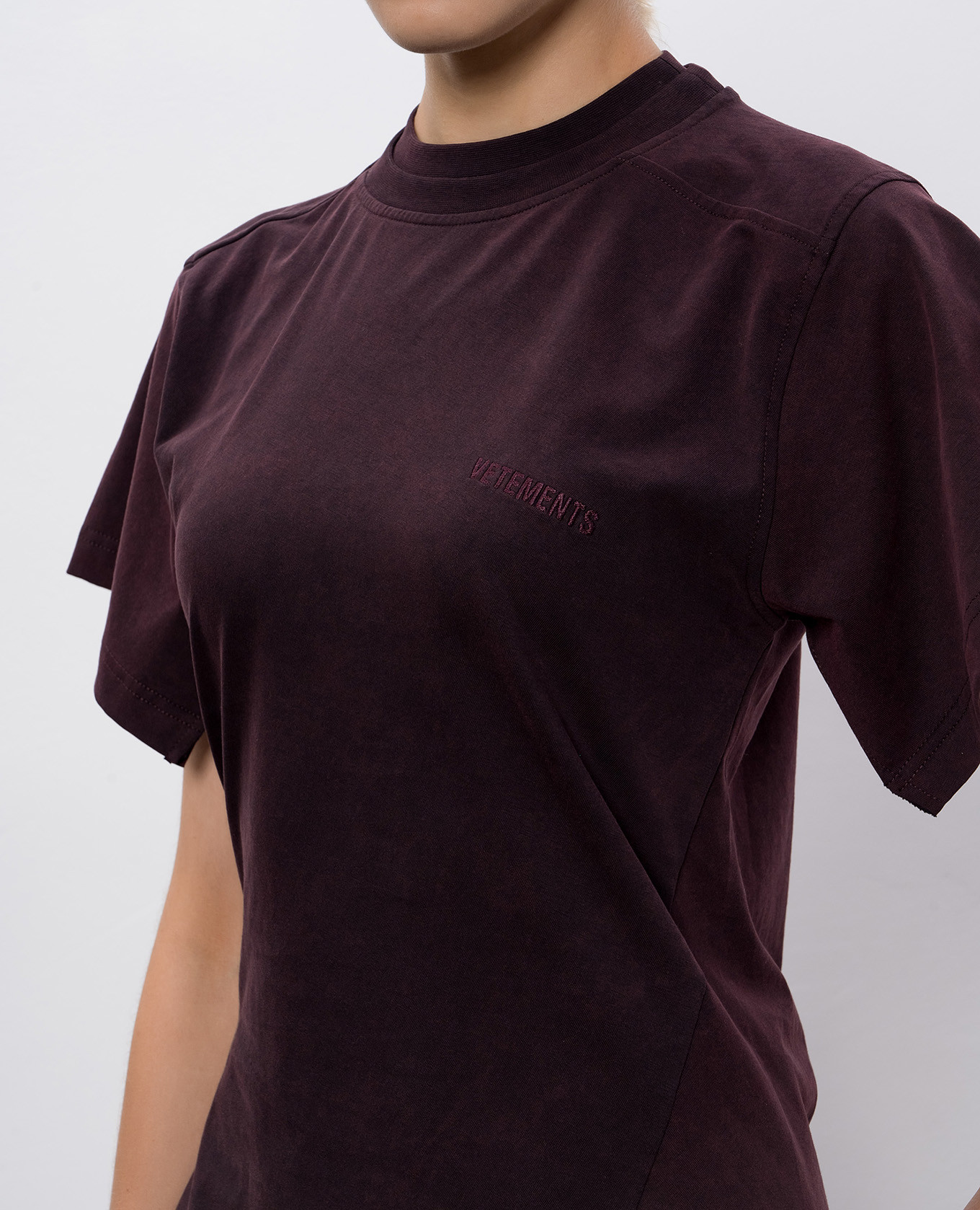 

Purple asymmetrical t-shirt Vetements, Violet