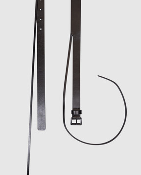 Ann Demeulemeester Black Fina leather belt B0012465LT128
