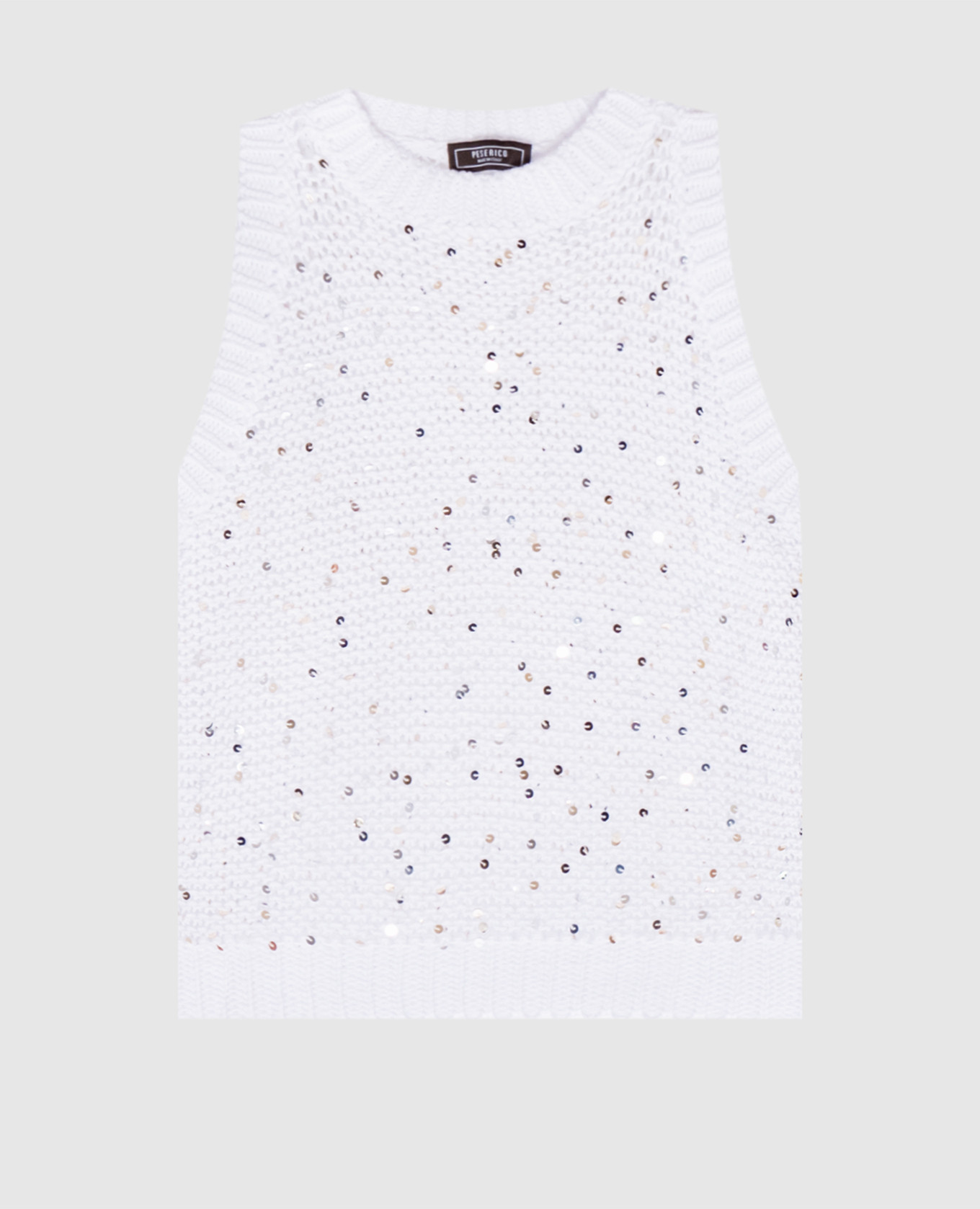 

White top with sequins Peserico
