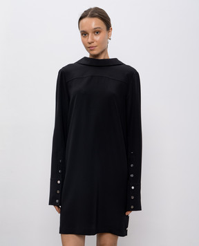 Max Mara Sportmax Black LEGUME silk dress LEGUME