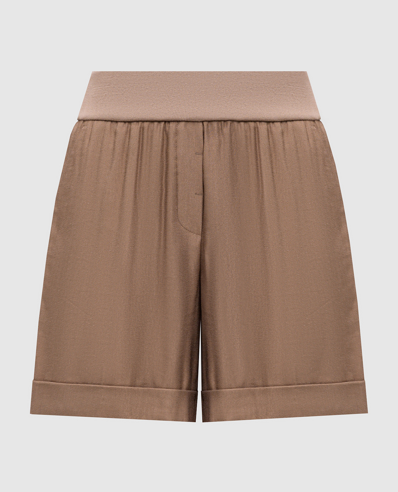 

Beige linen shorts Peserico