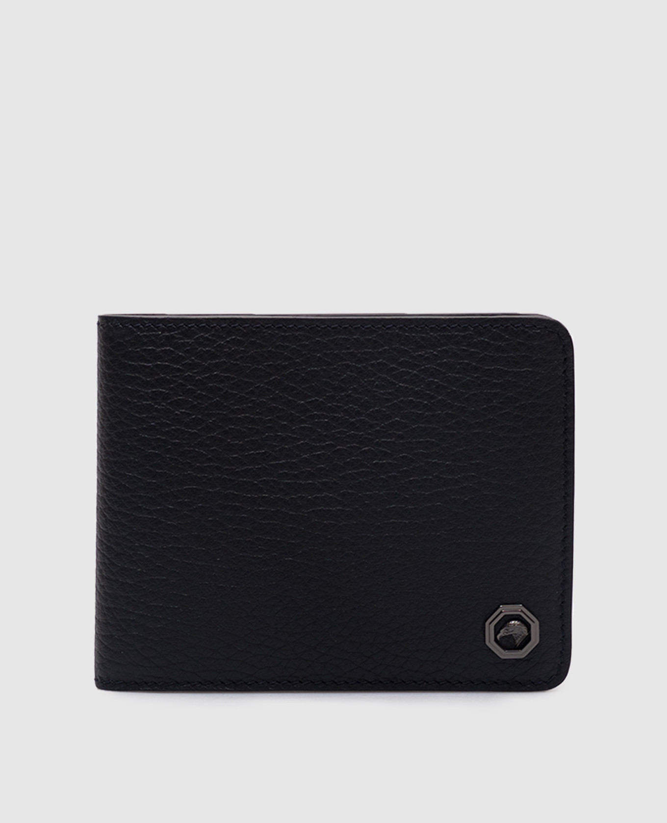 

Blue leather wallet with emblem Stefano Ricci