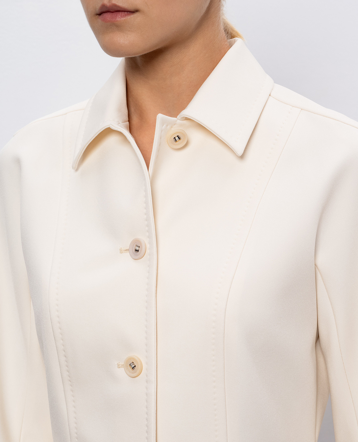 White jacket LORETTA with peplum Max Mara 5