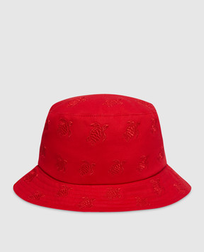 Vilebrequin Red panama with embroidery OOMC4493