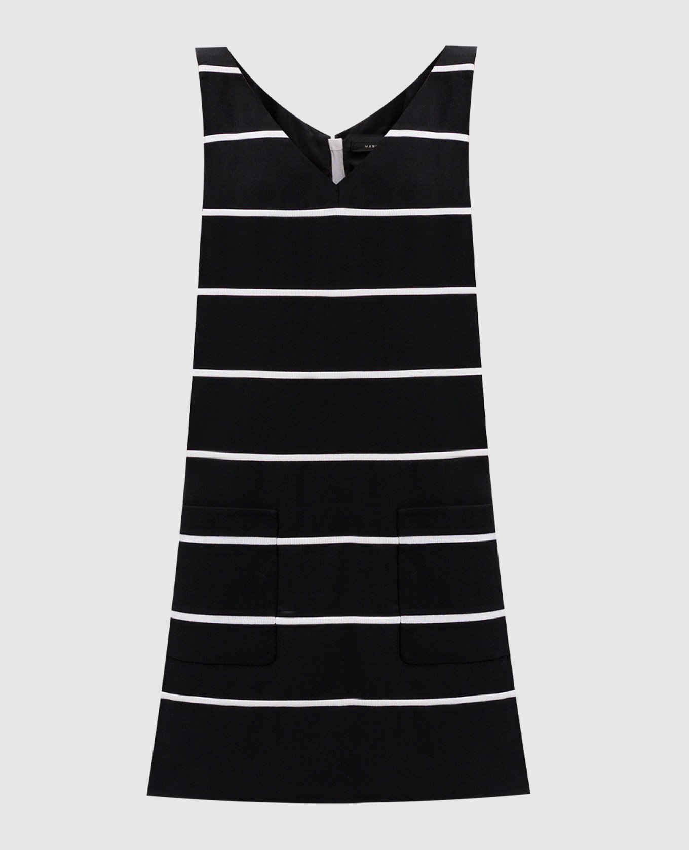 

Black striped wool midi dress Marc Jacobs