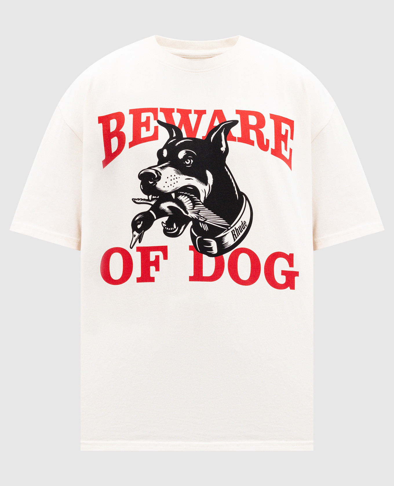 

White t-shirt with a print Rhude