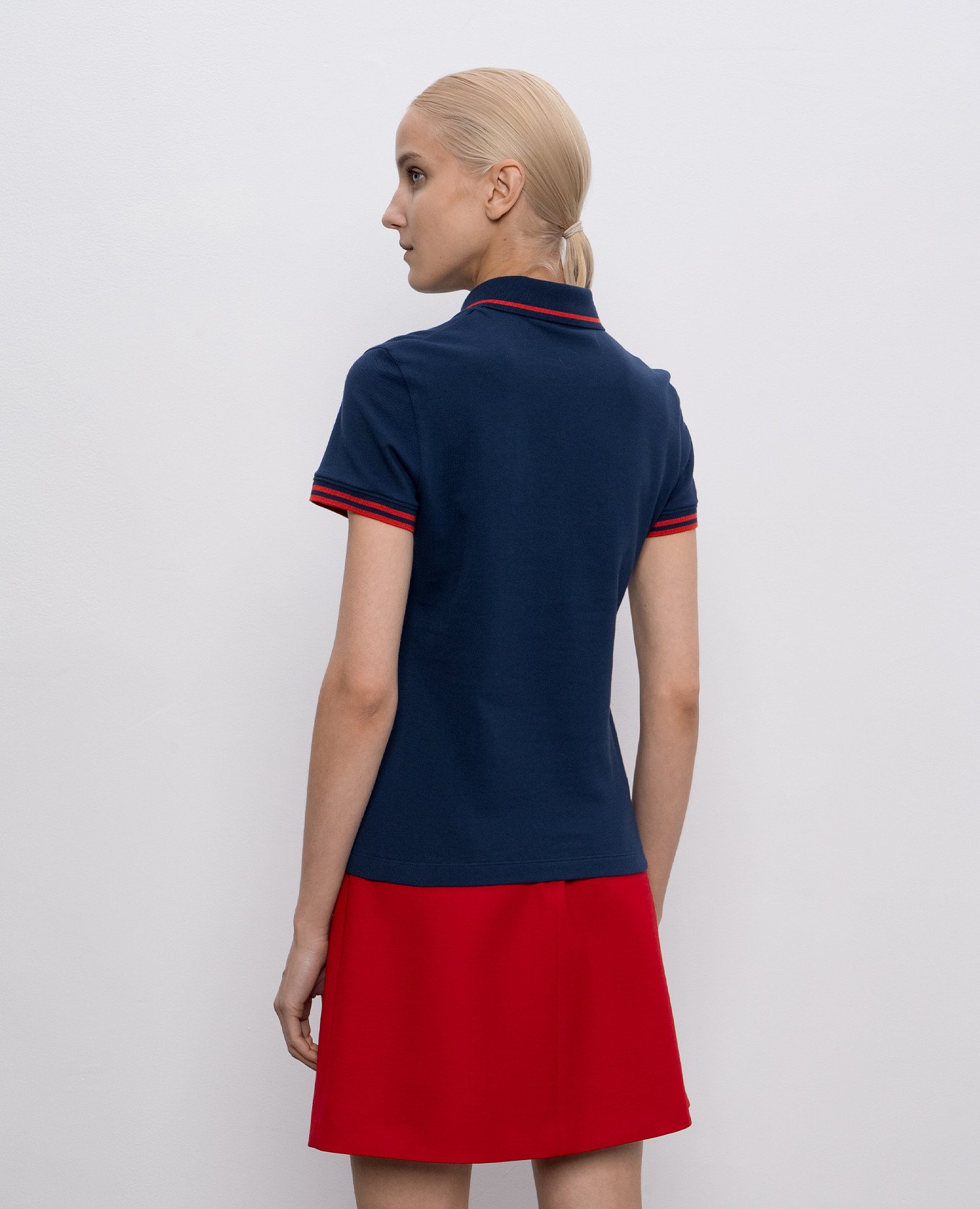 

Blue polo with applique Valentino