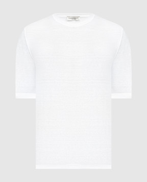 Cashmere&Whiskey White linen football shirt TS6452360706F