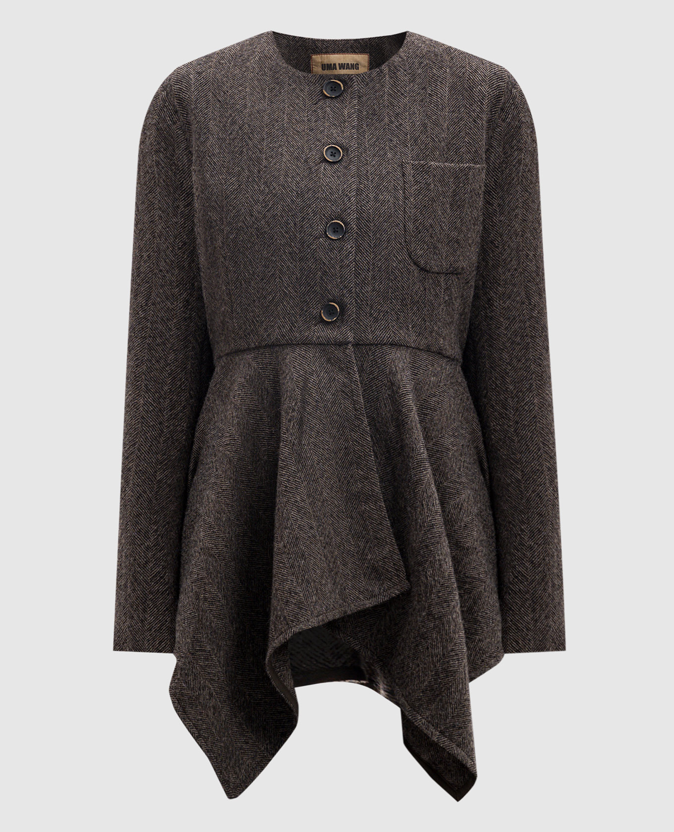 

Brown wool jacket Koney UMA WANG