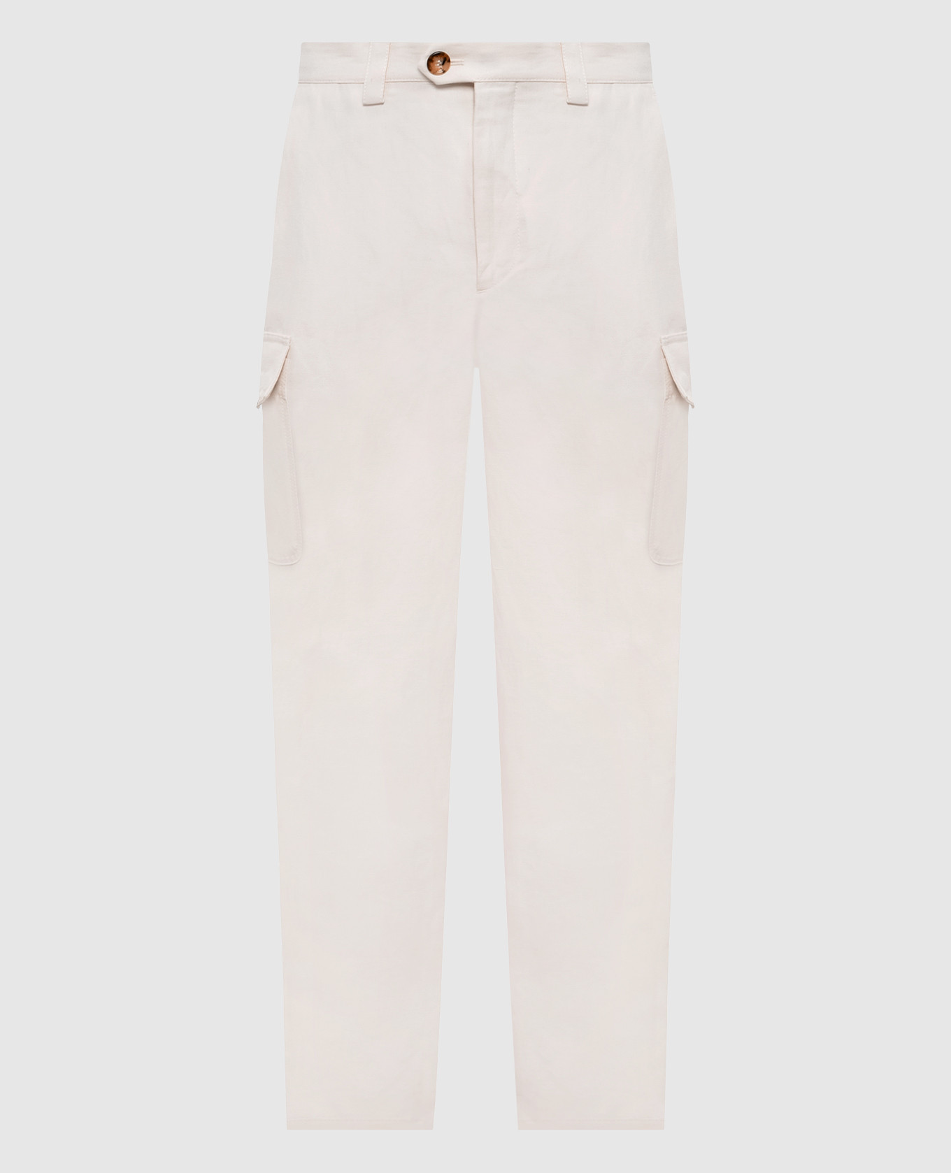 Beige cargo with linen Brunello Cucinelli