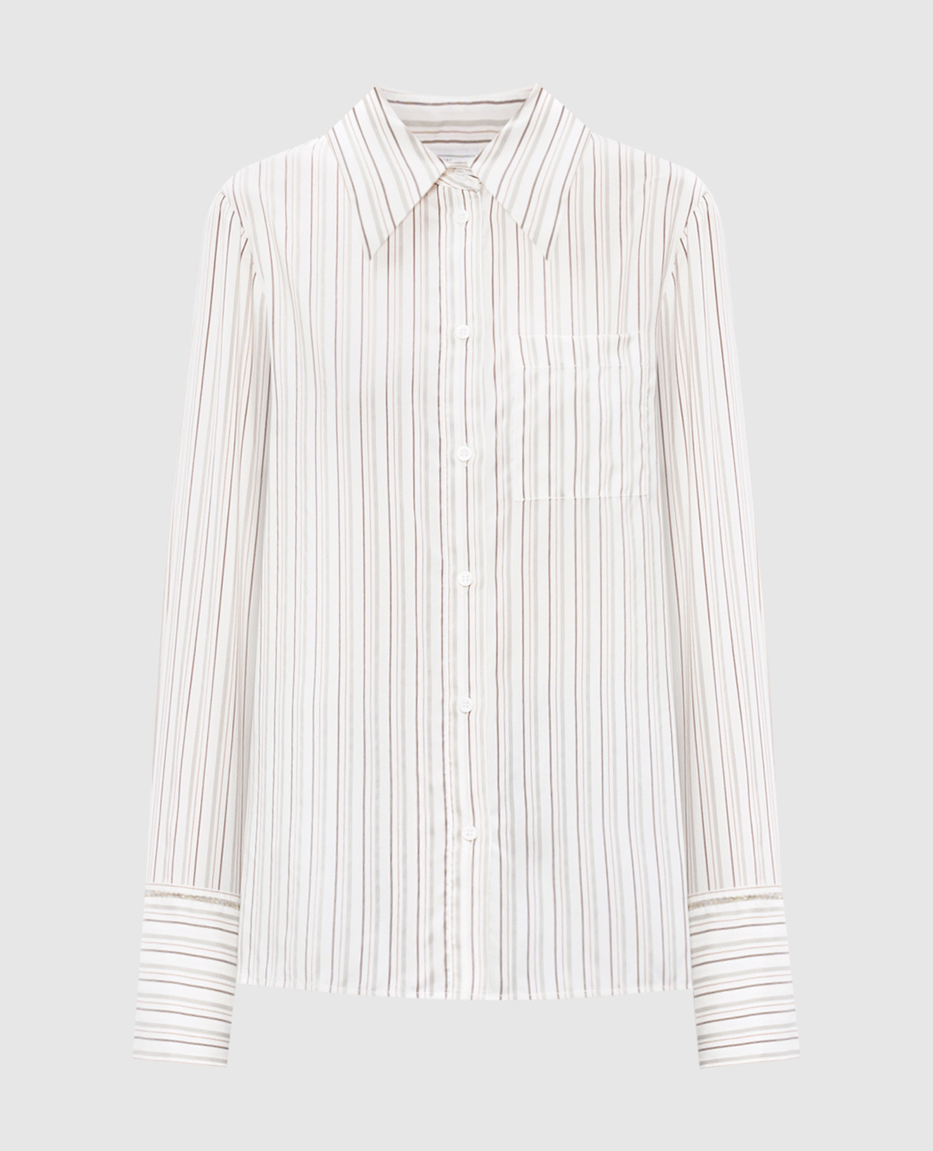 

White striped silk blouse Peserico