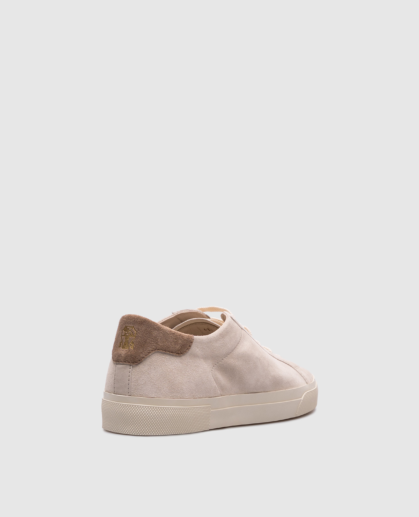 

Beige suede sneakers with logo Brunello Cucinelli