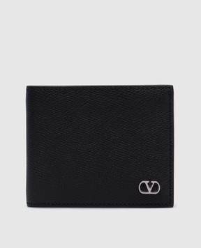 Valentino VLogo Signature Black Leather Purse 6Y2P0V08UAG