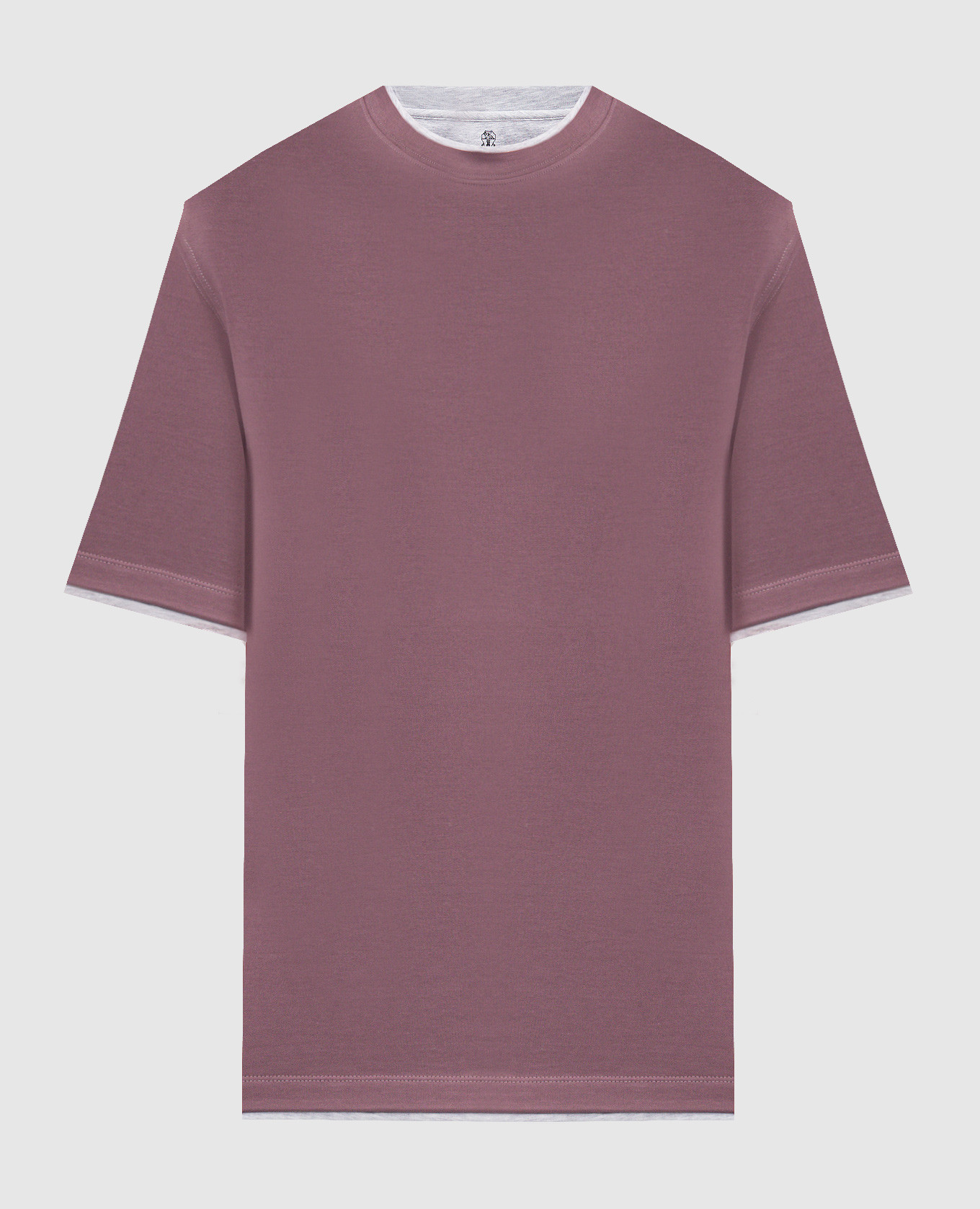 Burgundy t-shirt brunello cucinelli