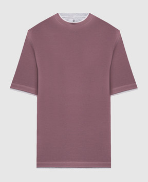 Brunello Cucinelli Burgundy T-shirt M0B137427