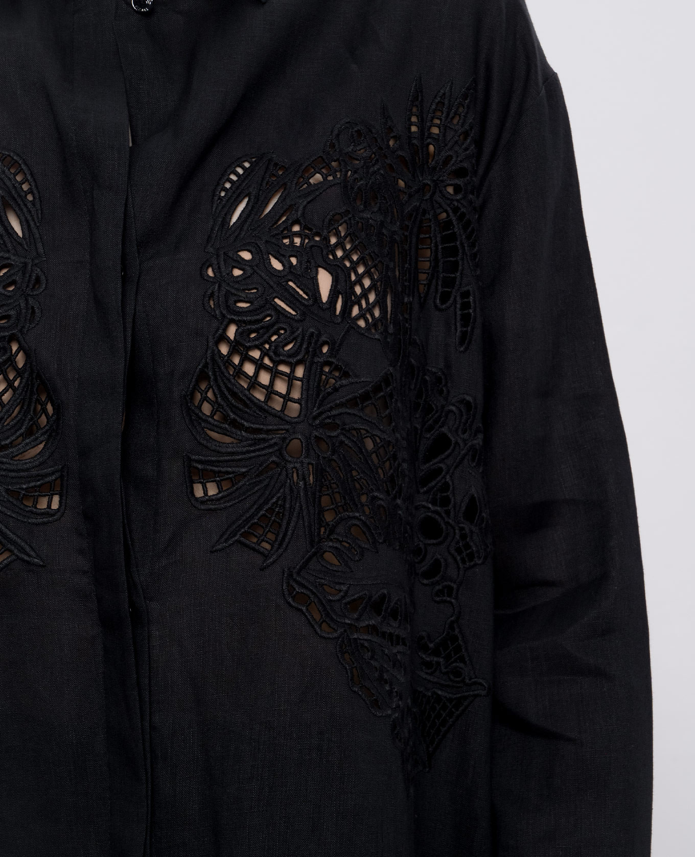 

Black MEGATON linen shirt dress Max Mara