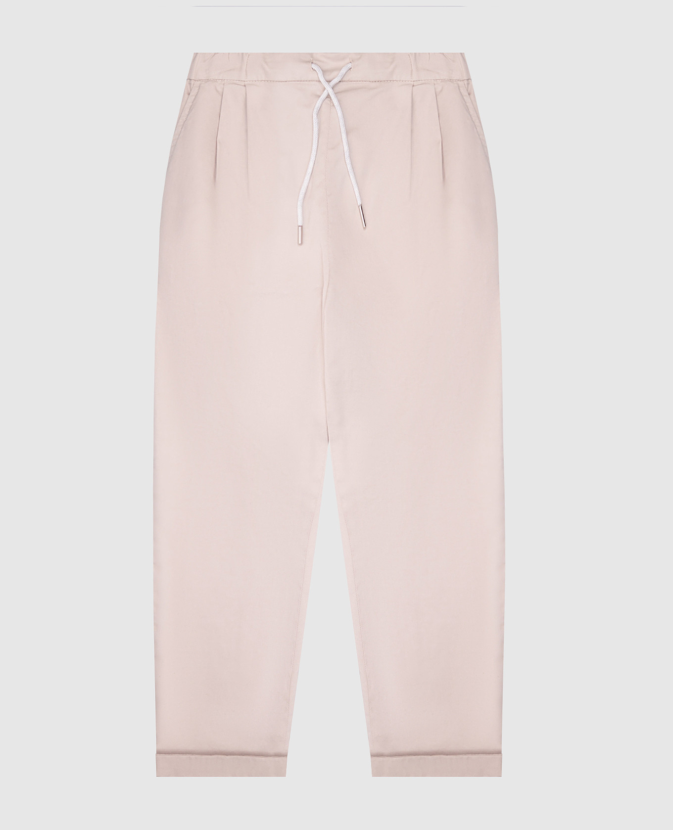 Children&#39;s beige pants with lapels Brunello Cucinelli