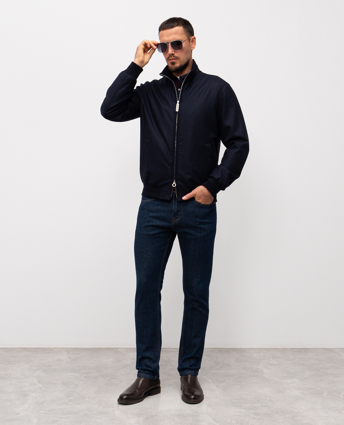 

Blue wool and cashmere jacket Stefano Ricci