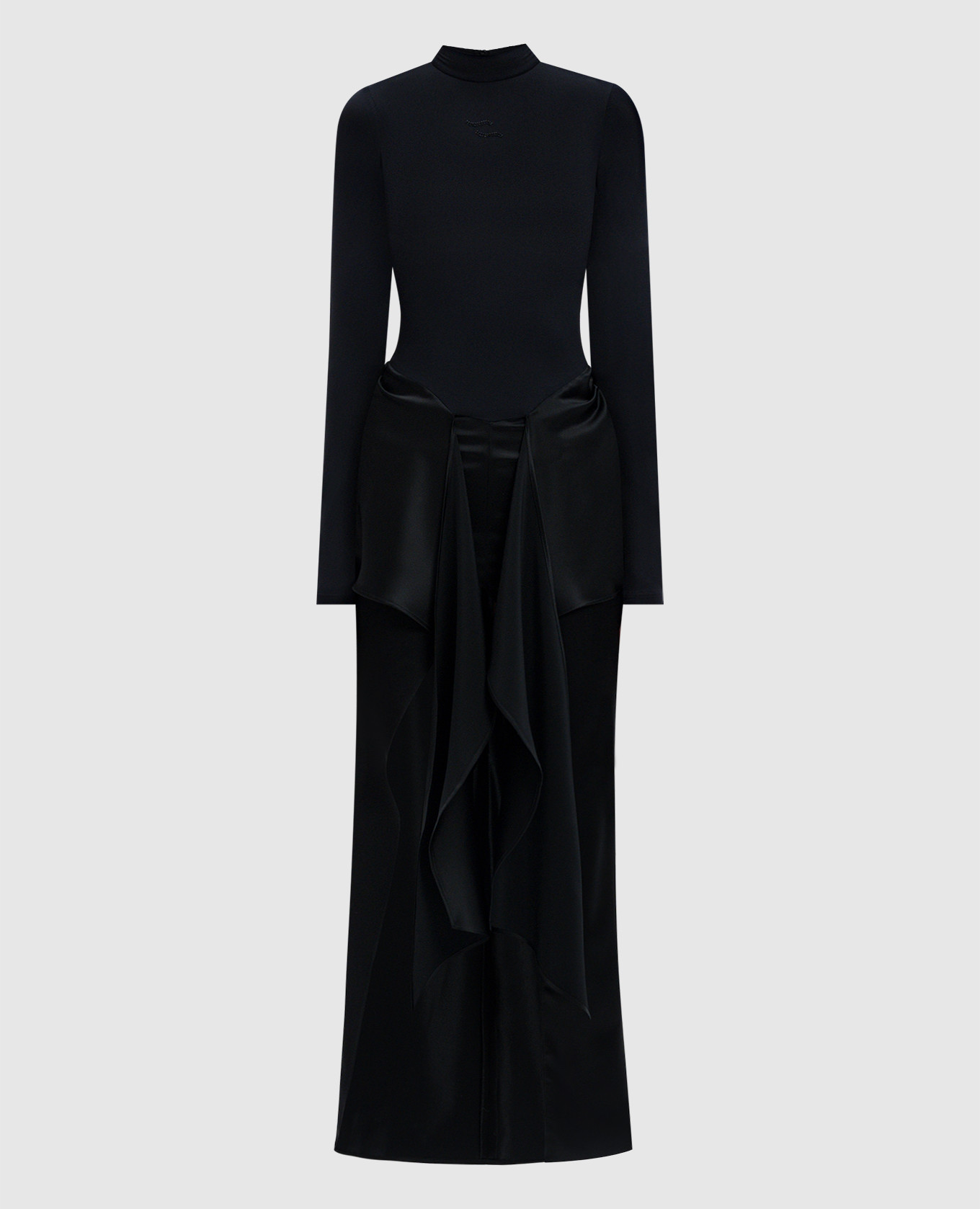 

Attillata black draped dress SSHEENA, Черный