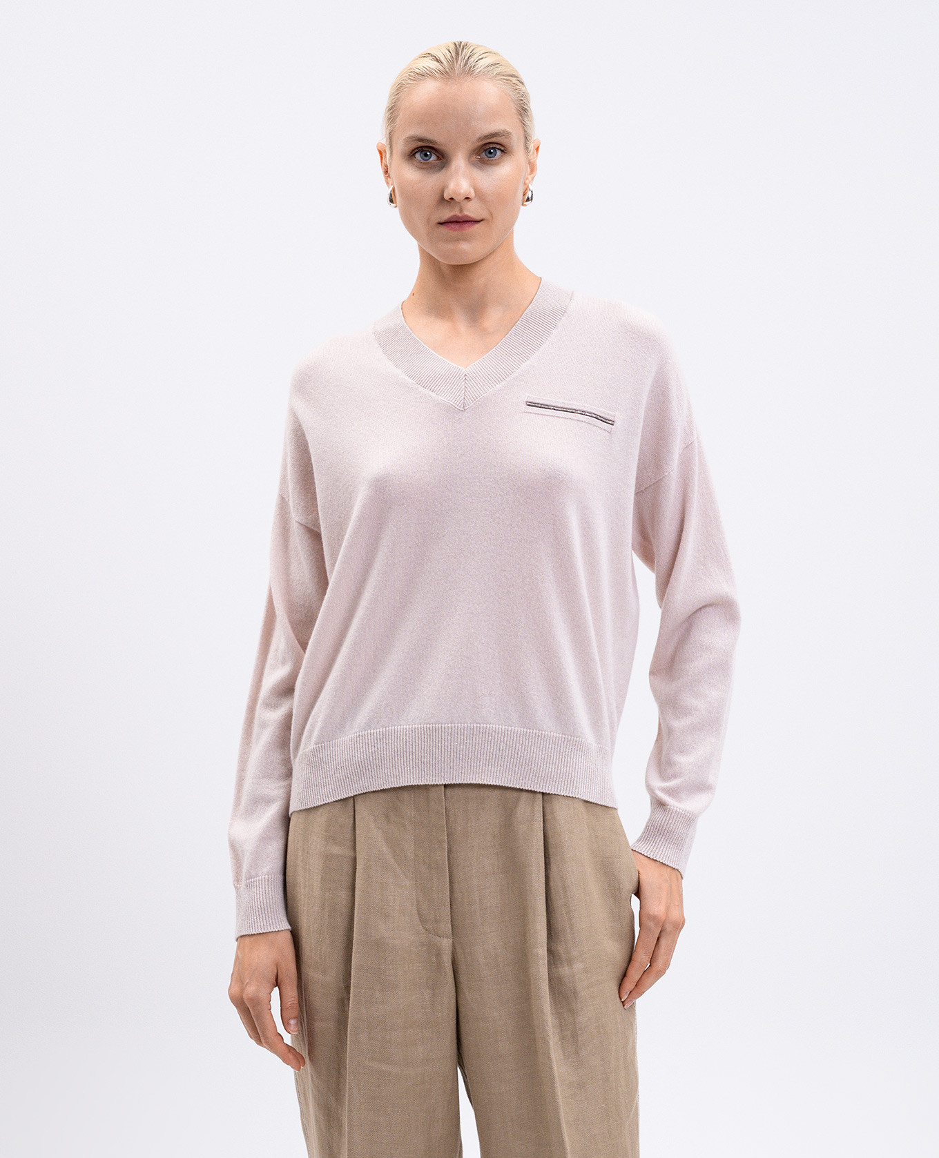 

Beige cashmere pullover Peserico