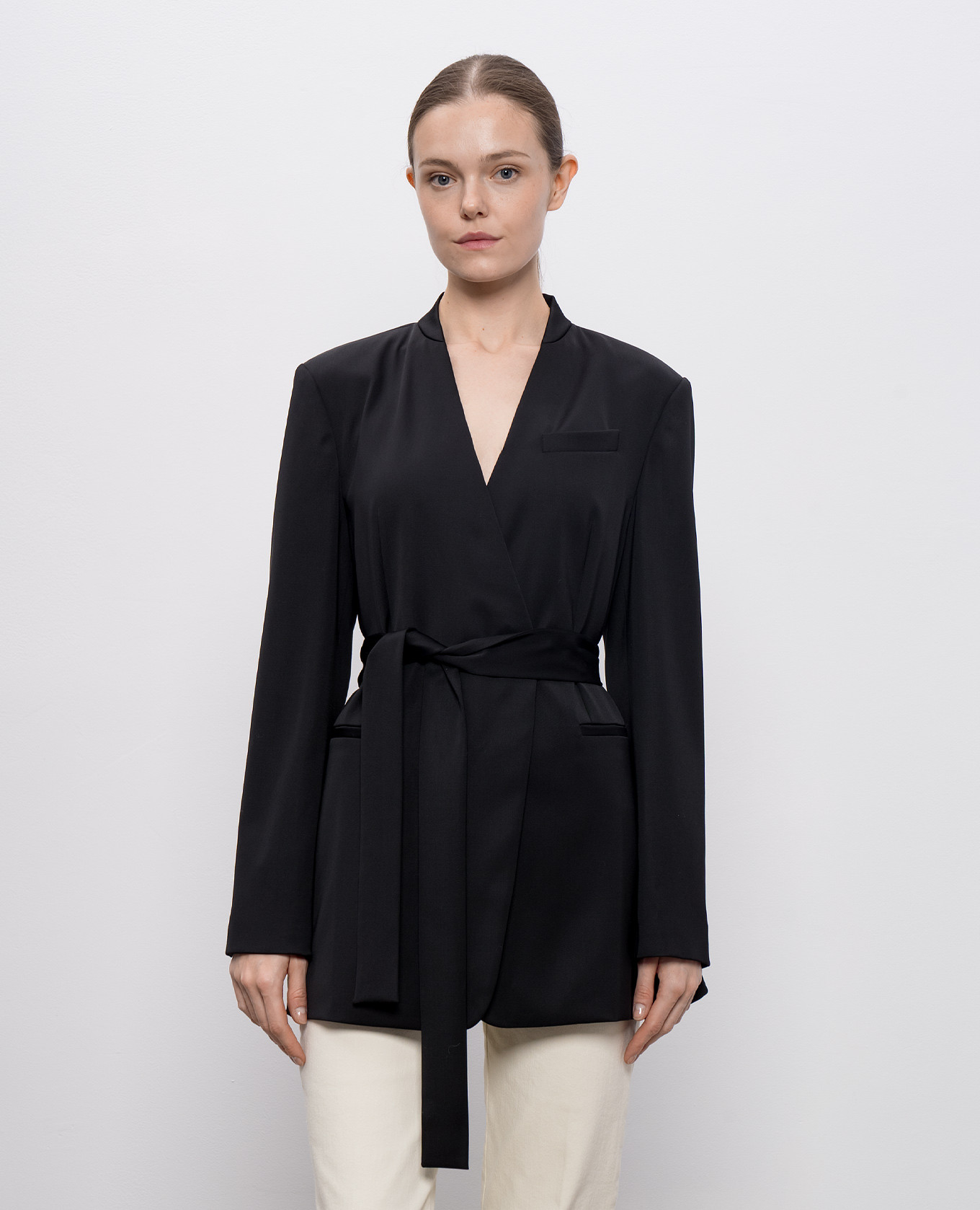 

Black double-breasted wool jacket Brunello Cucinelli